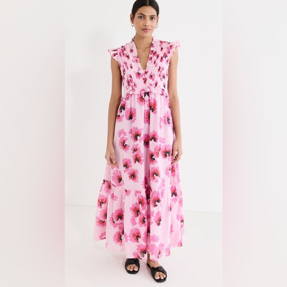 Floral Pink Maxi Dress